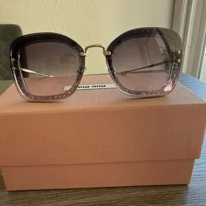 Miu Miu | Accessories | Miu Miu Purple Sunglasses With  display picture 3